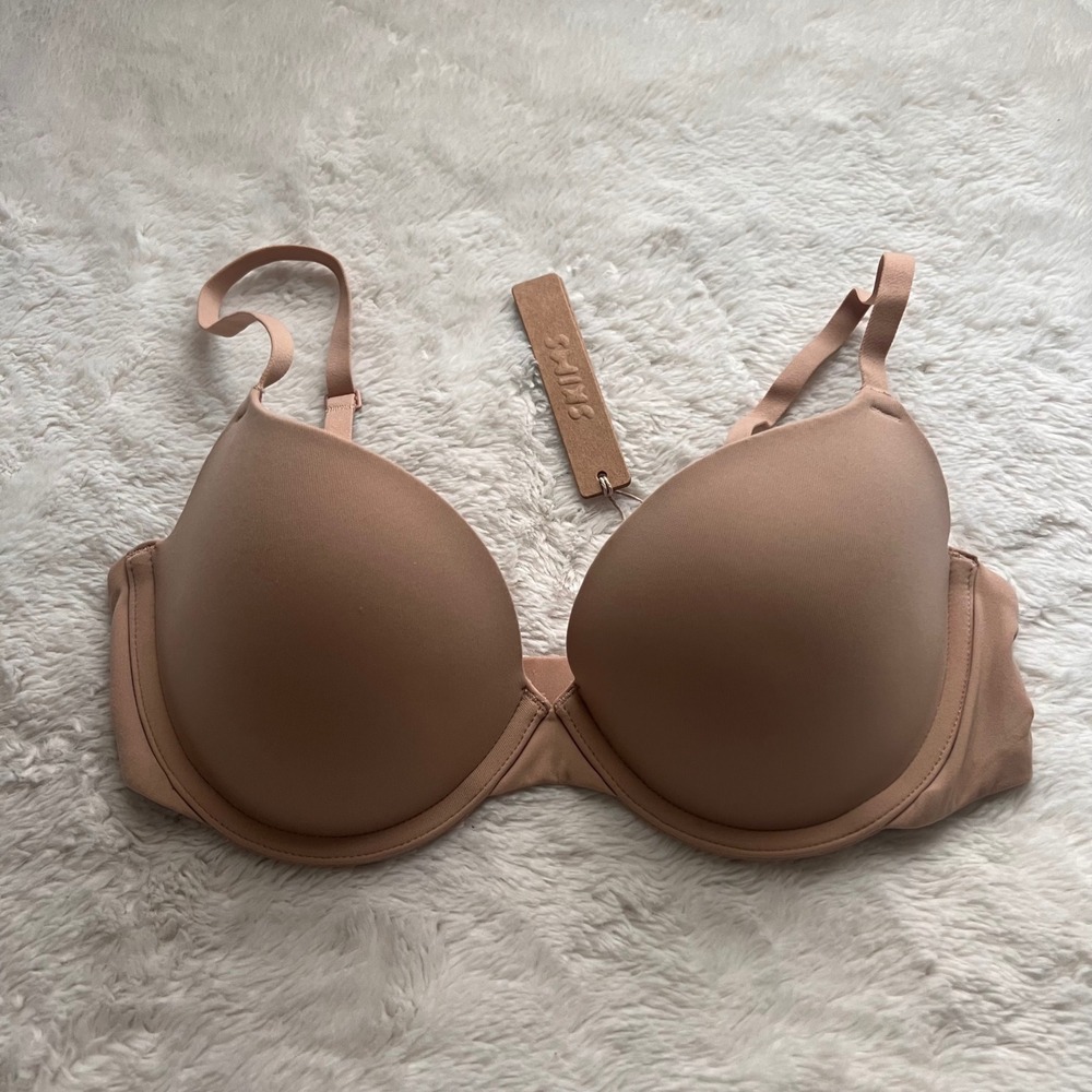 SKIMS Womens Fits Everybody Push Up Demi Bra Clay BA-DEM-9222 Size 32C NEW